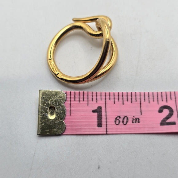 Hermes Gold Knot Scarf Ring - Picture 5 of 6